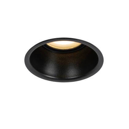 QAZQA Smart inbouwspot zwart IP44 incl. Wifi GU10 50mm - Dept afbeelding