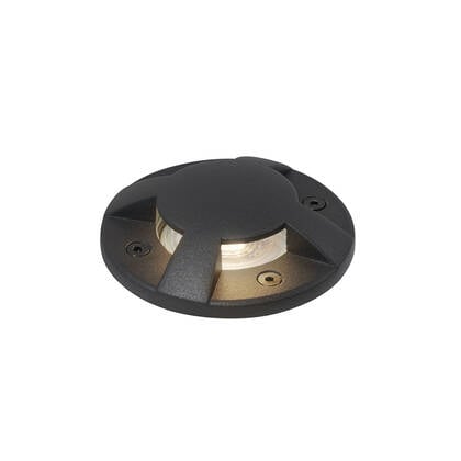 QAZQA Moderne grondspot zwart GU10 50mm 4-lichts effect IP65 - Cellar afbeelding