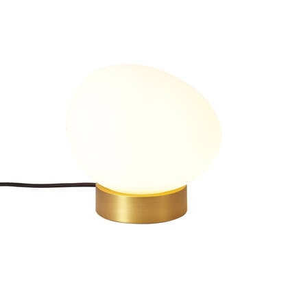 QAZQA Design tafellamp messing met opaal glas - Sally afbeelding