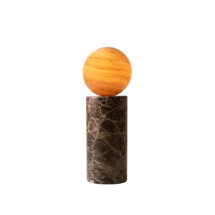 it&apos;s about RoMi Tafellamp Tivoli - Bruin - Ø12cm afbeelding