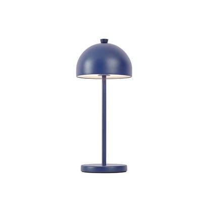 QAZQA Tafellamp blauw incl. LED IP54 oplaadbaar met laadstation - afbeelding