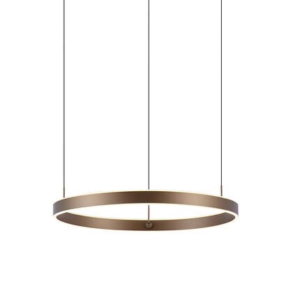 QAZQA Design hanglamp donker brons 3-staps dimbaar easylift - Titmus afbeelding