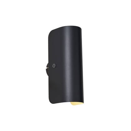 QAZQA Moderne wandlamp zwart 2-lichts - Gotthard afbeelding