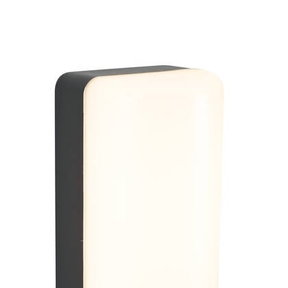 QAZQA Buiten wandlamp zwart met schemersensor incl. LED - Shift afbeelding