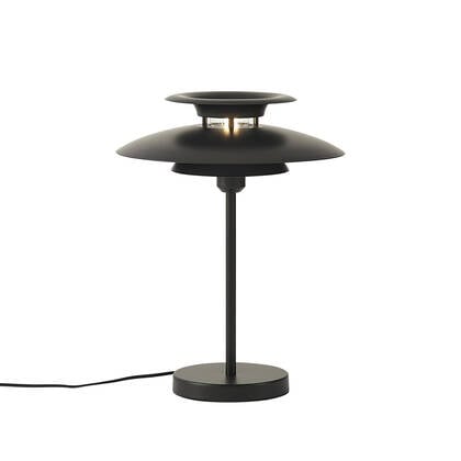 QAZQA Retro tafellamp zwart staal 45cm - Pauly afbeelding