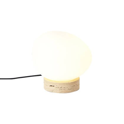 QAZQA Japandi tafellamp beige met opaal glas - Sally afbeelding