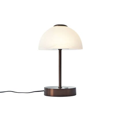 QAZQA Design tafellamp donkerbrons incl. LED dimbaar - Joya afbeelding