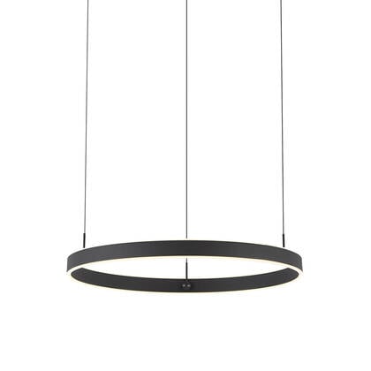 QAZQA Design hanglamp zwart 3-staps dimbaar easylift - Titmus afbeelding