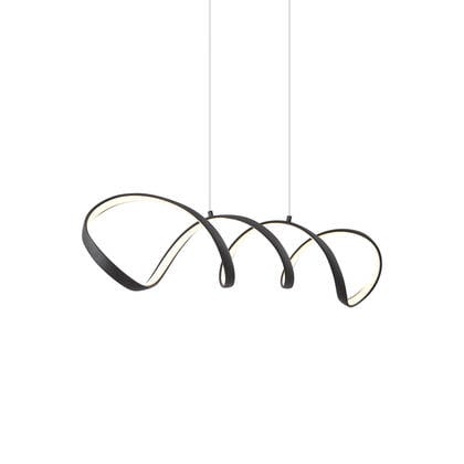 QAZQA Design hanglamp zwart 100cm incl. LED 3-staps dimbaar - Wokkel afbeelding