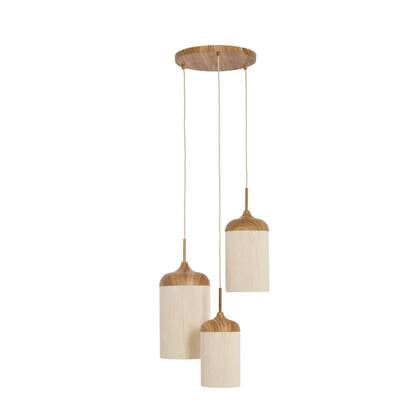 Light & Living Hanglamp Danialo - Bruin - Ø35x32cm afbeelding