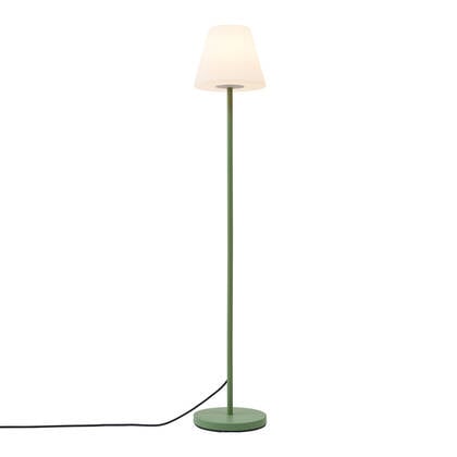 QAZQA Buiten vloerlamp groen met witte kap IP65 - Virginia afbeelding