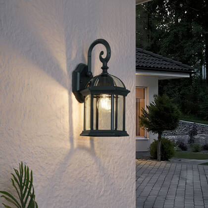 QAZQA Klassieke buiten wandlamp antiek groen IP44 - Glasgow afbeelding