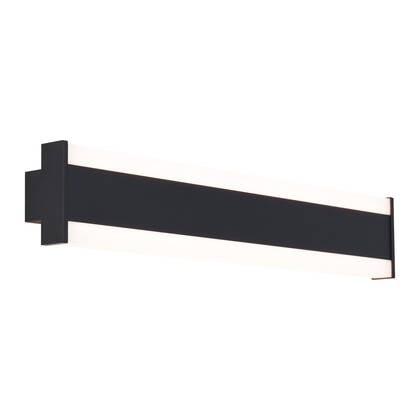 QAZQA Moderne wandlamp zwart CCT 60cm incl. LED IP54 - Vanya afbeelding