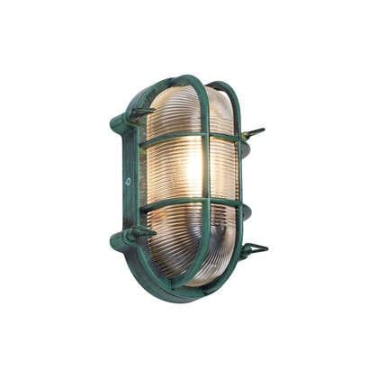 QAZQA Buiten wandlamp groen ovaal IP44 - Noutica afbeelding