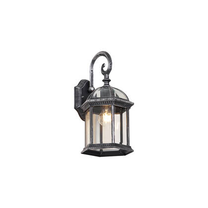 QAZQA Klassieke buiten wandlamp antiek zilver IP44 - Glasgow afbeelding