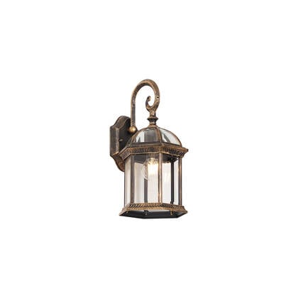 QAZQA Klassieke buiten wandlamp antiek goud IP44 - Glasgow afbeelding