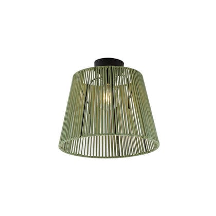 QAZQA Japandi buiten plafondlamp met groen touw IP54 - Jayla afbeelding