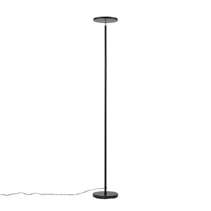 QAZQA Moderne vloerlamp zwart incl. LED dimbaar RGB met afbeelding
