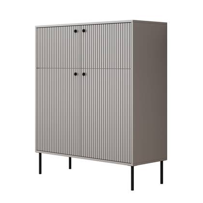 Meubella - Dressoir Ilux 2 - Grijs - 105 cm