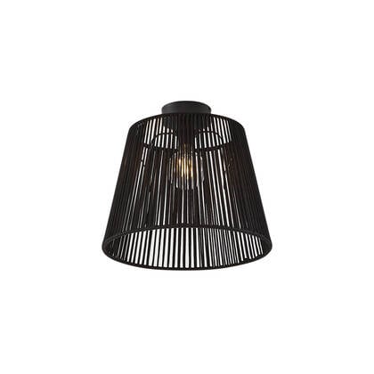 QAZQA Japandi buiten plafondlamp met zwart touw IP54 - Jayla afbeelding