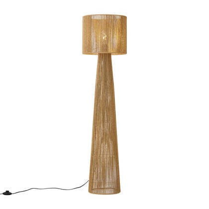 QAZQA Japandi vloerlamp naturel met kap - Dart afbeelding