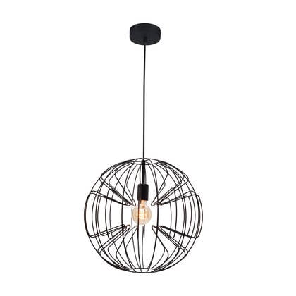 EGLO Okinzuri 1 Hanglamp - E27 - Ø 45 cm - Zwart afbeelding