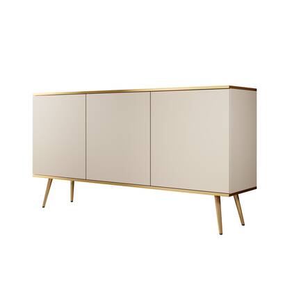 Meubella - Dressoir Orleans - Beige - 160 cm
