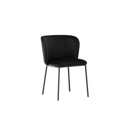Rebellenclub Ika Eetkamerstoel - Set van 2 - Zwart