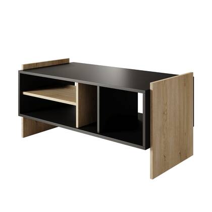 Meubella - Salontafel Benz - Zwart - 100 cm