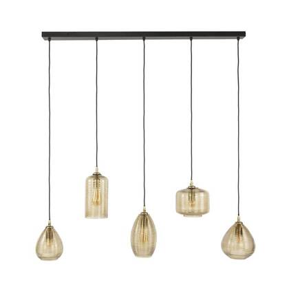Giga Meubel - Hanglamp Bruin Glas - 126x20x150cm - Stripe afbeelding