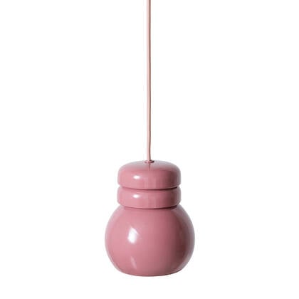 HKliving Ceramic Bulb Hanglamp - Blush afbeelding