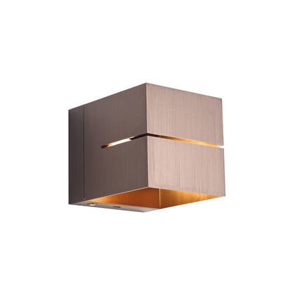 QAZQA Moderne wandlamp donkerbrons incl. LED en touch dimmer afbeelding