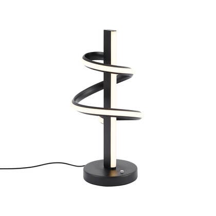 QAZQA Design tafellamp zwart incl. LED dimbaar - Rolla afbeelding