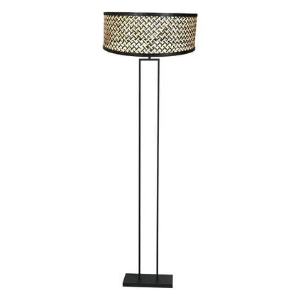Steinhauer - vloerlamp - Stang - zwart - bamboe metaal - Ø 50cm - E27 afbeelding