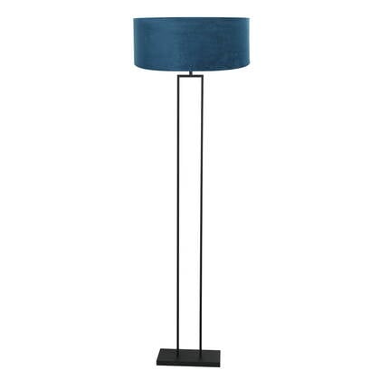 Steinhauer - vloerlamp - Stang - zwart - metaal velours stof - Ø 50cm afbeelding
