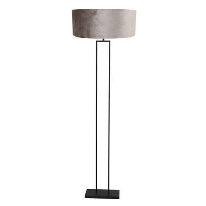 Steinhauer - vloerlamp - Stang - zwart - metaal velours stof - Ø 50cm afbeelding