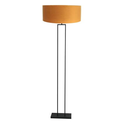 Steinhauer - vloerlamp - Stang - zwart - metaal velours stof - Ø 50cm afbeelding