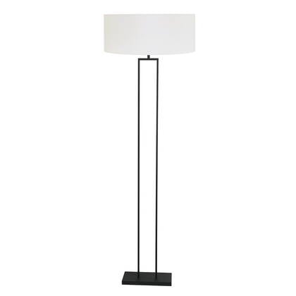 Steinhauer - vloerlamp - Stang - zwart - linnen metaal - Ø 50cm - E27 afbeelding