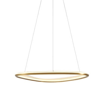 QAZQA Design hanglamp goud 3-staps dimbaar - Organico afbeelding