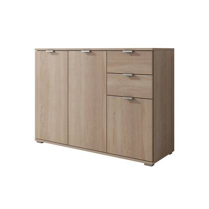 Meubella - Dressoir Adita 3 - Licht eiken - 107 cm