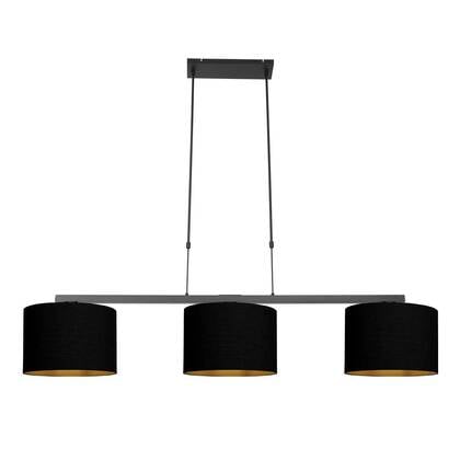 Steinhauer - hanglamp - Stang - zwart - linnen metaal - grote afbeelding