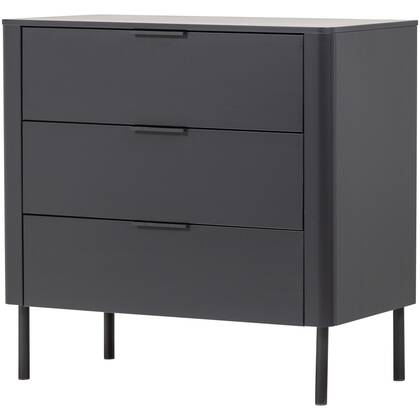 WOOOD Gunnar Ladekast - Grenen - Matzwart - 93x94x52