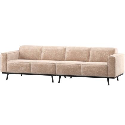 WOOOD Statement 3-Zits Bank 280 cm - Chenille - Velvet Naturel