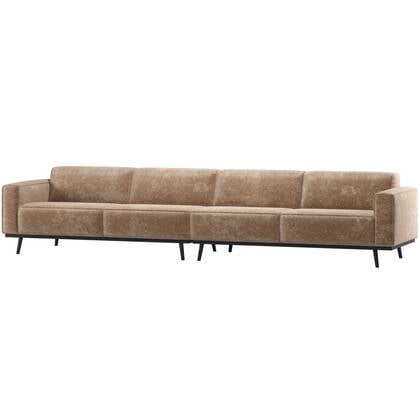 WOOOD Statement XL 4-Zits Bank 327 cm - Chenille - Velvet Taupe