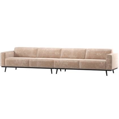 WOOOD Statement XL 4-Zits Bank 327 cm - Chenille - Velvet Naturel