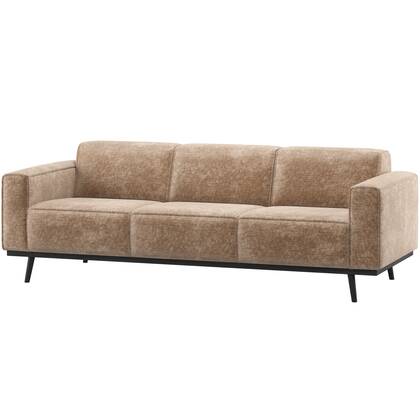 WOOOD Statement 3-Zits Bank 230 cm - Chenille - Velvet Taupe