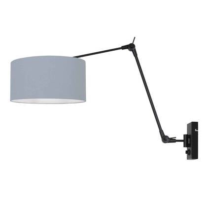 Steinhauer - wandlamp - Prestige Chic - zwart - linnen metaal - afbeelding