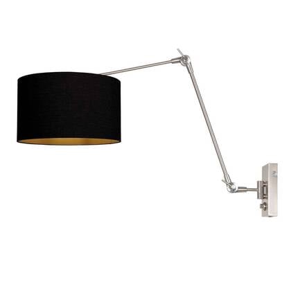 Steinhauer - wandlamp - Prestige Chic - staal - linnen metaal - afbeelding