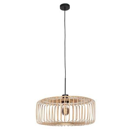 Steinhauer - Hanglamp Naturel Bamboe - 60x60x150cm afbeelding