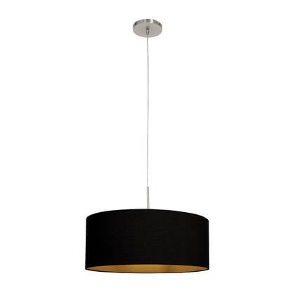 Steinhauer - hanglamp - Sparkled Light - zwart - linnen metaal - Ø afbeelding